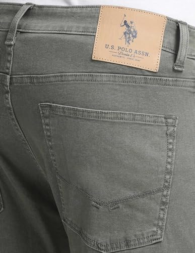 U.S. Polo ASSN. Men's Tapered fit Cotton Jeans (UDJEN1125_Green_42)