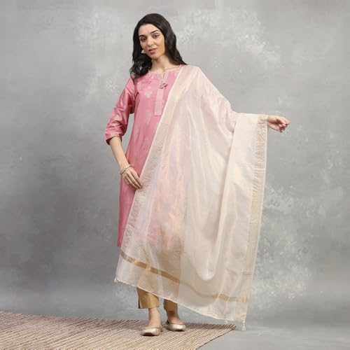 Rangriti Women Natural Polyester Yarndyed Dupatta_FREE SIZE