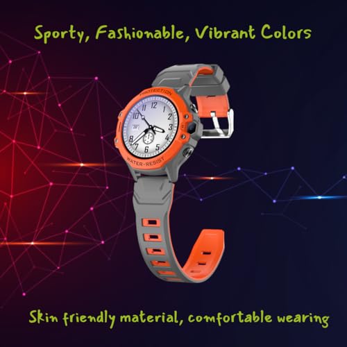 Shyenah AxonSmart(K55H) Junior SmartWatch for Kids with 4G Volte, 1.32" IPS Round Display, 2Way HD Video Calling, Geofencing, Location Monitoring, Route Playback SOS Math Game 680mAh (Ocean Blue)