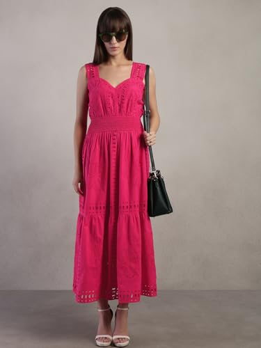 VERO MODA Women A-Line Pink Dress