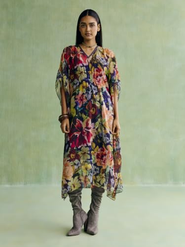 Aarke Ritu Kumar Multi Celestiall Kaftan Dress with Camisole Multicolour