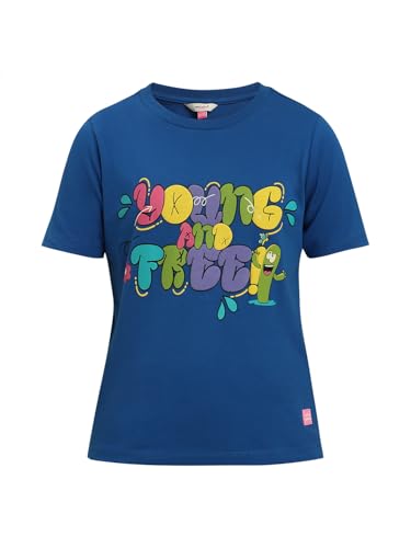 VERO MODA Girl Regular Fit Blue Tshirt