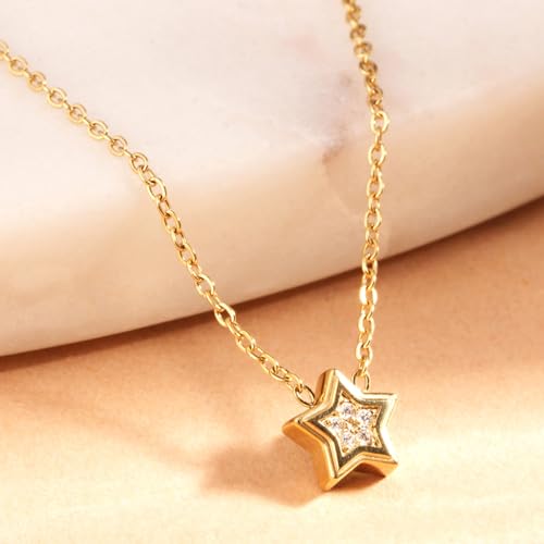 PALMONAS Twilight Starburst Pendant for Women - Waterproof & Anti-Tarnish Jewellery, Gift For Girls & Women