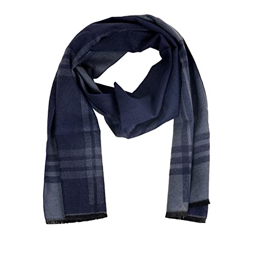 Krystle Boy's Woolen Casual Winter Wear Knitted Warm Premium Mufflers (Navy Blue)