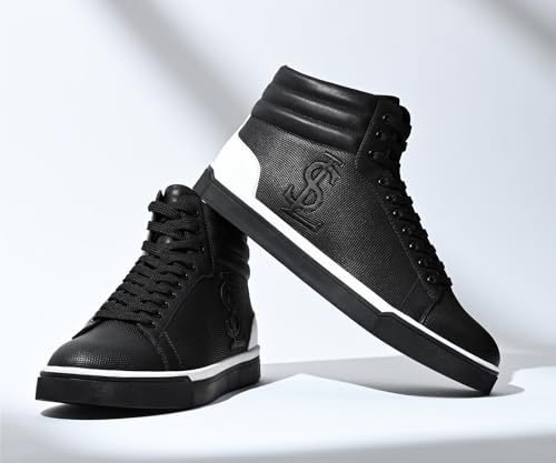 LOUIS STITCH Black Sneaker for Men | Comfortable Sneaker | LSP-SNK-AVI014-JB | (UK-7)