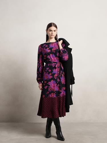 VERO MODA Women's Fit and Flare Black Dress