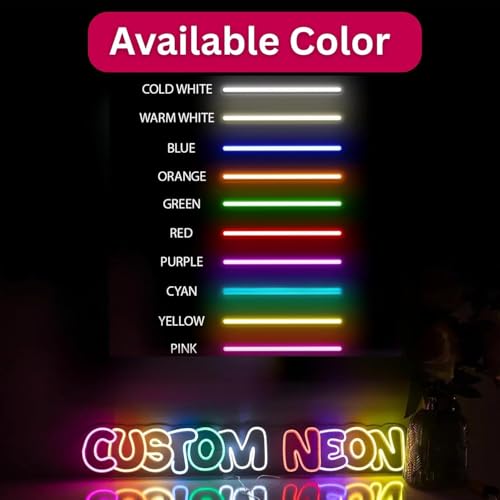 Customize Kids Name Neon LED Light Custom Name Wall Light for Bedroom Playroom Nursery Birthday Party Decor Neon Sign Wall Art Gift for Kids Room