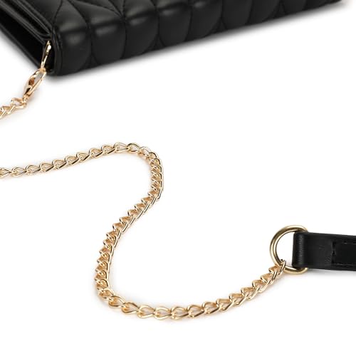 Fastrack Zenith Women's Quilted Clutch | Detachable Chain, Card & Cash Slots, Magnetic Flap | Evening Clutch