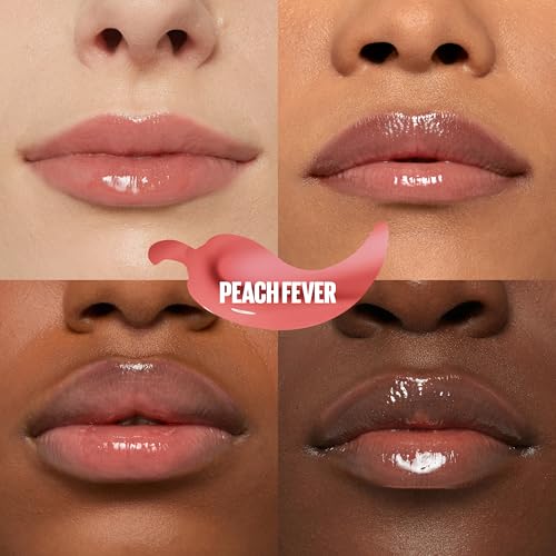 Maybelline New York Lifter Plump - Plumping Lip Gloss, Peach Fever, 5ml