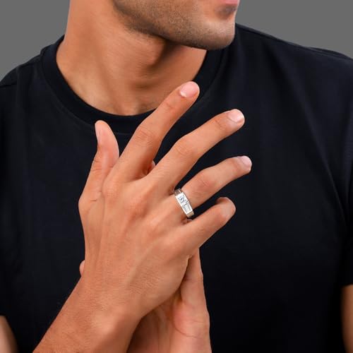 GIVA 925 Silver Charm Away Ring For Him, Adjustable | Gifts for Men and Boys | With Certificate of Authenticity and 925 Stamp | 6 Months Warranty