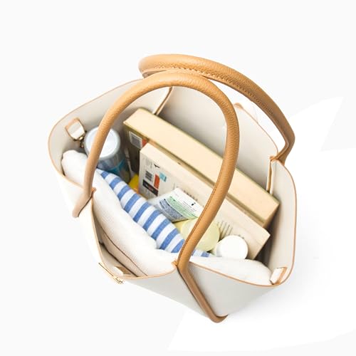 Lino Perros Avril Elegant Everyday Beige Tote bag