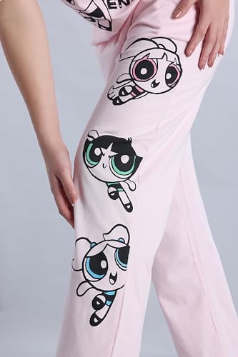 Zivame Power Puff Knit Cotton Loungewear Set-Barely Pink, S