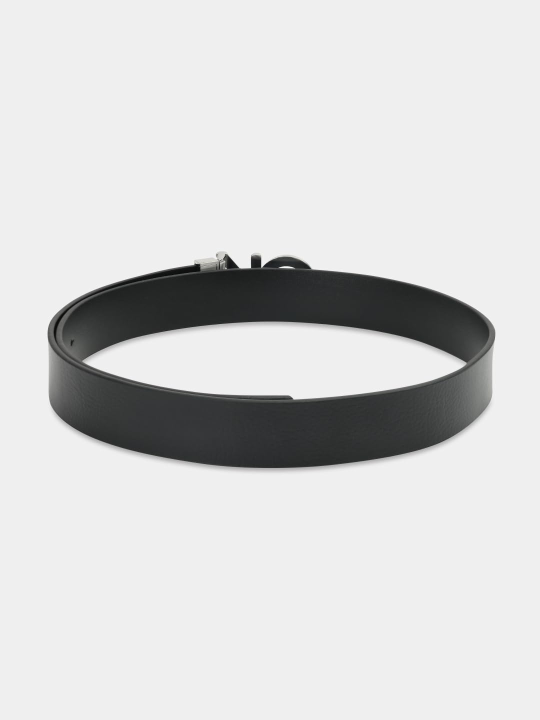 Calvin Klein Solid Black Leather Classic Belt