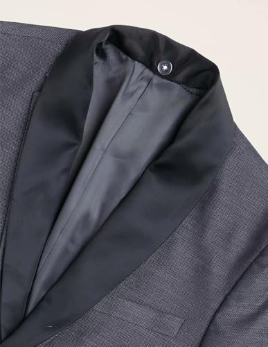 Arrow Men's Polyester Business Suit Pants Set (ARAJSU5515_Dark Grey