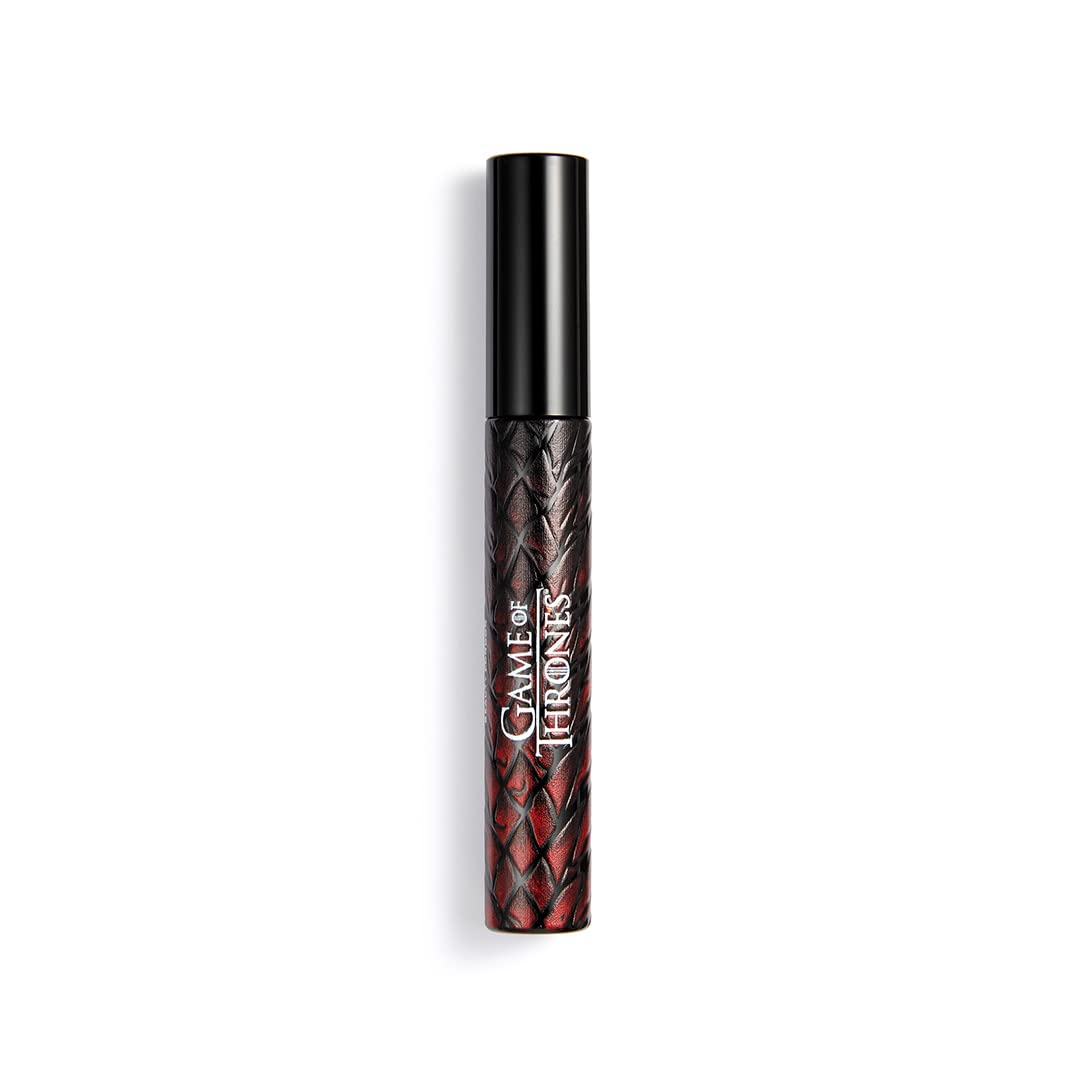 Makeup Revolution X Game of Thrones Dragon Lash Mascara Intense Thickening Mascara with Castor Oil, Volumizing, Conditioning, Waterproof & Smudgeproof Formula