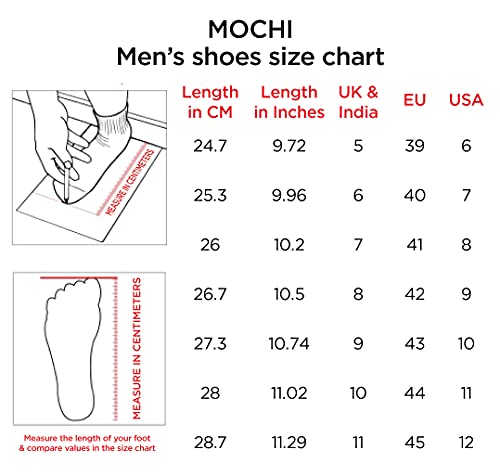 Mochi Mens Leather Brown Lace-up Shoes (Size (8 UK (42 EU))
