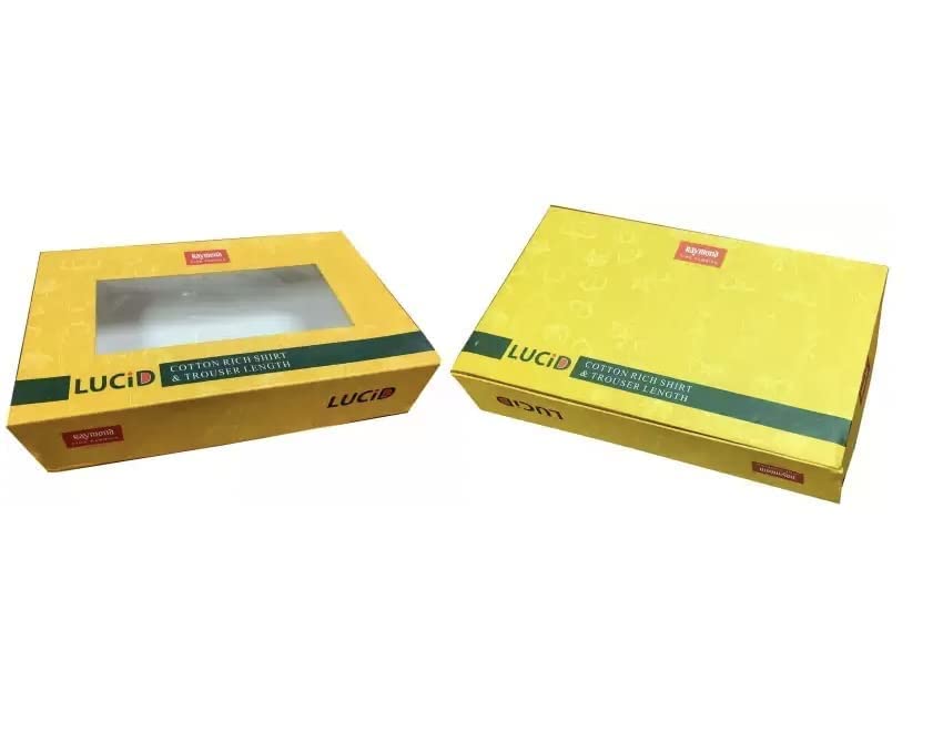 Raymond Trouser Shirt Fabric Combo Box (Blue Shirt - Blue Pant, Unstitched, All Weather Fabric)