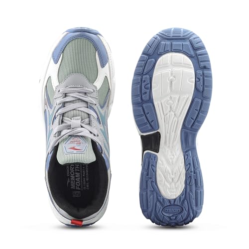 ASIAN Powerkick-01 Men’s Sports Sneakers | Memory Foam Comfort with Durable Grip Sole | Stylish Streetwear Design Perfect, Walking & Casual Outings