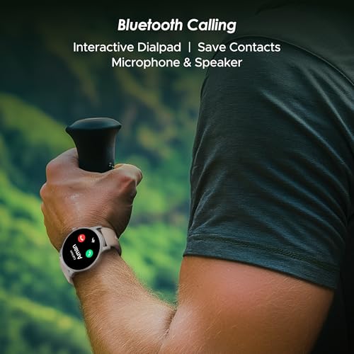 boAt Lunar Discovery – 2026 Edition w/ 1.39" (3.5 cm) HD Display, Bluetooth Calling, Emergency SOS, HR, SpO2 & Sleep Tracking Smart Watch for Men & Women (Black Metal)