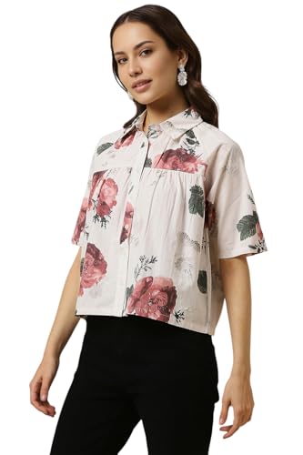 Allen Solly Women's Regular Fit Blouse (AHTSARGHP62989_White