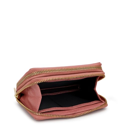 Da Milano Premium Leather Wallet for Women | Multi Compartment Travel Wallet - Rose Pink
