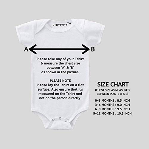 KNITROOT Dad Mom Family Special Onesies, Unisex Baby Kids Cotton Lycra Envelope Neck Half Sleeve White Romper, Bodysuit, Sleepsuit, Daddy's Girl Mommy's World, 3-6 Months, Infant Cloths