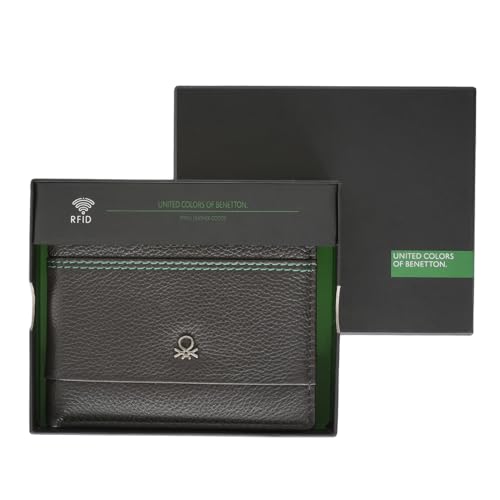 UNITED COLORS OF BENETTON Fenwick Leather Men's Casual Wear Two Fold Wallet (Brown, Free Size)