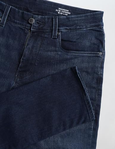 U.S. Polo Assn. Denim Co. Men's Brandon Slim-Tapered Fit Blue Jeans (UDJEN1862_Blue_32)