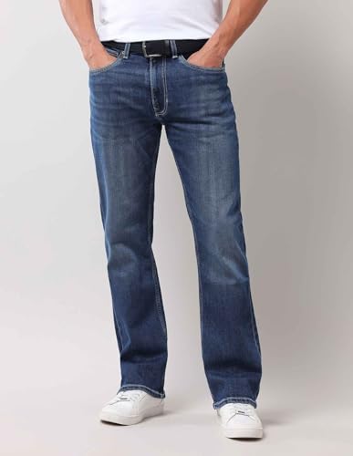 U.S. POLO ASSN. Denim Co. Men's Regular Jeans (UDJEN1756_Med Blue
