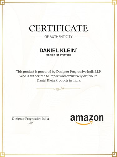Daniel Klein Analog Black Round Dial Rose Gold Case Black Mesh Strap Water-Resistant Wrist Watch for Women Girls, Ladies DK11914-3