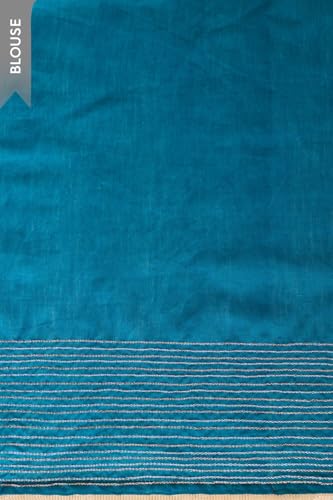 Taneira Women Brown Pure Silk Cotton Embroidered Saree with Unstitched Blouse Piece (SAIP01AC1401-Brown)