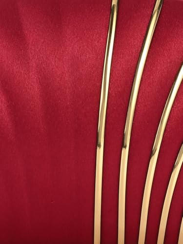 TOOBA Women's Maroon Handicraft Beautiful Bling Box Clutch Bag for Wedding, Banquet, Gift Family, & Friends