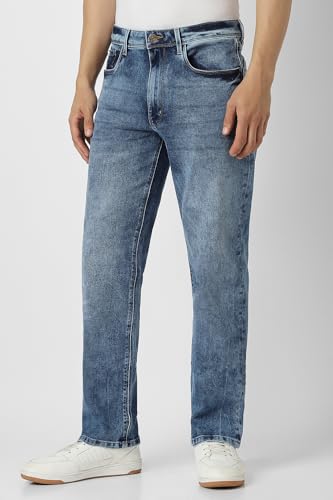 Van Heusen Men's Regular Jeans (VXDNCRTFK93349_Blue