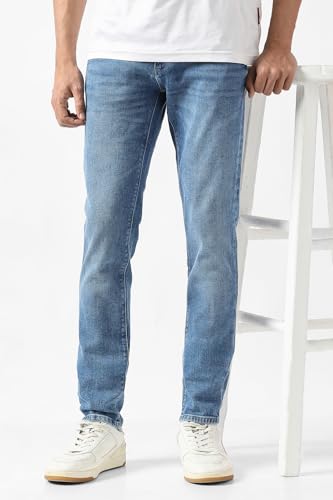 Van Heusen Men's Regular Jeans (VXDNCRKFN59218_Blue