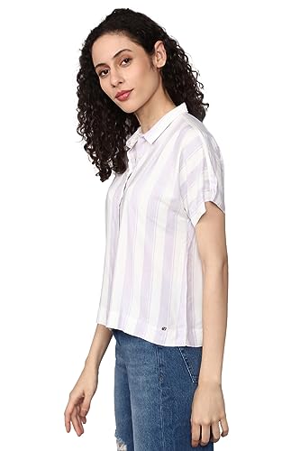Allen Solly Women's Regular Fit Shirt (AHSHWRGF937658_White