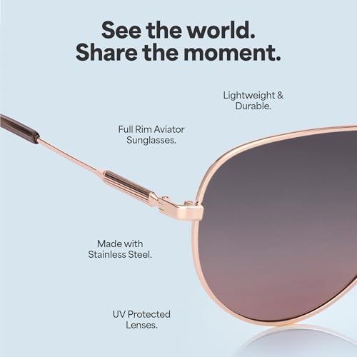 John Jacobs Full Rim Pilot Stylish & Premium Sunglasses | Polarized and 100% UV Protected | Men & Women | Medium | JJ S70015