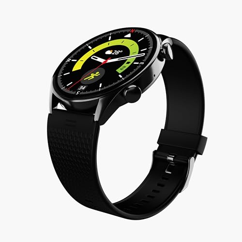 Prowatch ZN with 2 Year Warranty | 1.43" with AMOLED Display | CORNING® GORILLA® GLASS 3 466*466 | 600 Nits Brightness | Zinc Alloy Metal Body | 350 mAh High capacity battery | Silicone Strap | Grey
