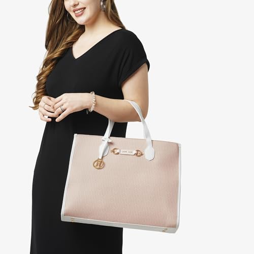 Lavie Luxe Tiffany Medium Box Tote Bag for Women | Tote Bag for Work | Ladies purse | Stylish Shoulder Bag | Gift for Women