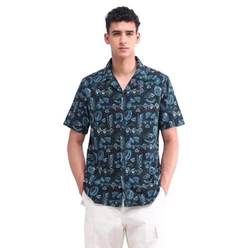 Flying Machine Regular Fit Seersucker Shirt
