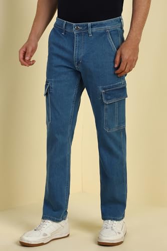Allen Solly Men's Regular Jeans (ALDNACLF366066_Blue
