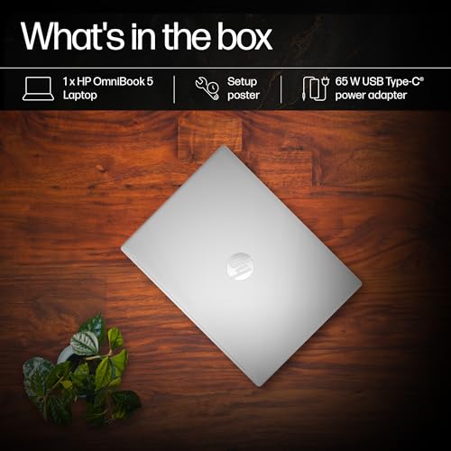 HP OmniBook 5 (Previously Pavilion) 50 Tops, AMD Ryzen AI 7 350 (16GB LPDDR5X, 512GB SSD) WUXGA 2K, Touch, 16''/40.6cm, Win11,Office24, Silver, 1.8kg, ag1048au, Next-Gen AI Copilot+ Laptop