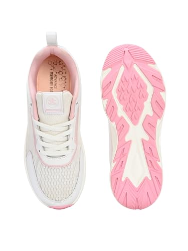 OFF LIMITS Women CLOUDPRO Running Shoes,Off White/Pink,5 UK