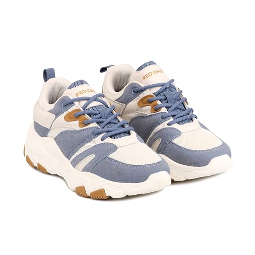 Red Chief Men’s Sports Sneaker | Breathable Mesh & Synthetic Low Ankle Lace Up Shoe | Teal (C6016)