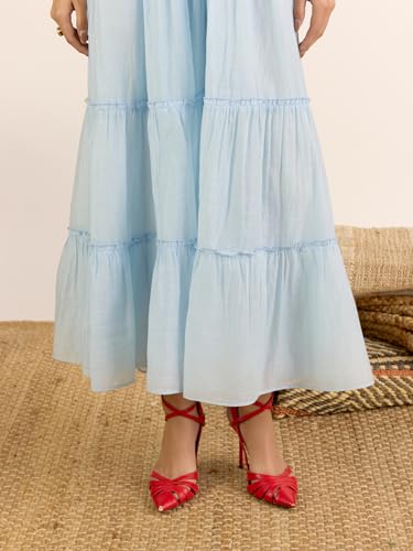 Aarke Ritu Kumar Pink Nilambiri Solid Long Dress