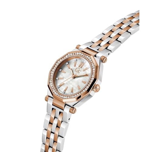 GUESS Collection Gleam White Round Dial Analog Women's Watch - Z55001L7