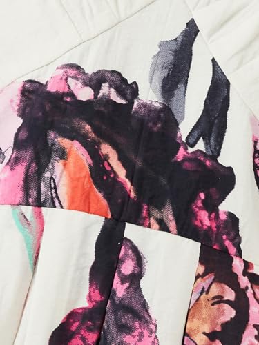Max Women Floral Print Midi Dress (Off White_L)