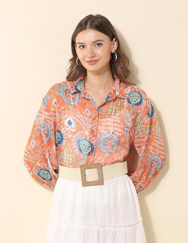 U.S. POLO ASSN. Women's Relaxed Fit Shirt (UWSS25SHT216