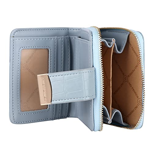Lino Perros Womens Blue Zipper Wallet