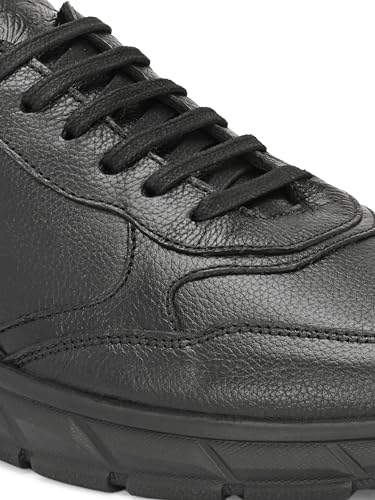 Delize Womens Black Derby Sneakers 90342-6