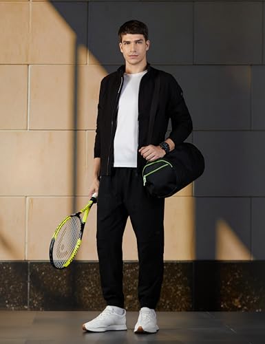 Arrow Sports Mens Black Solid Long Sleeve Polyester Classic Jacket (ASAIJK4805_Black_)